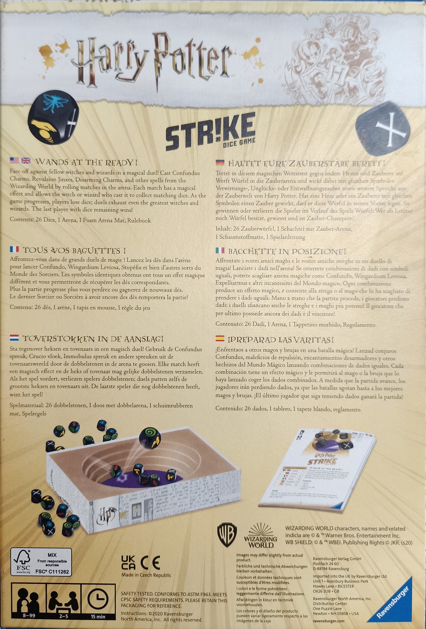 Harry Potter Strike Dice Game